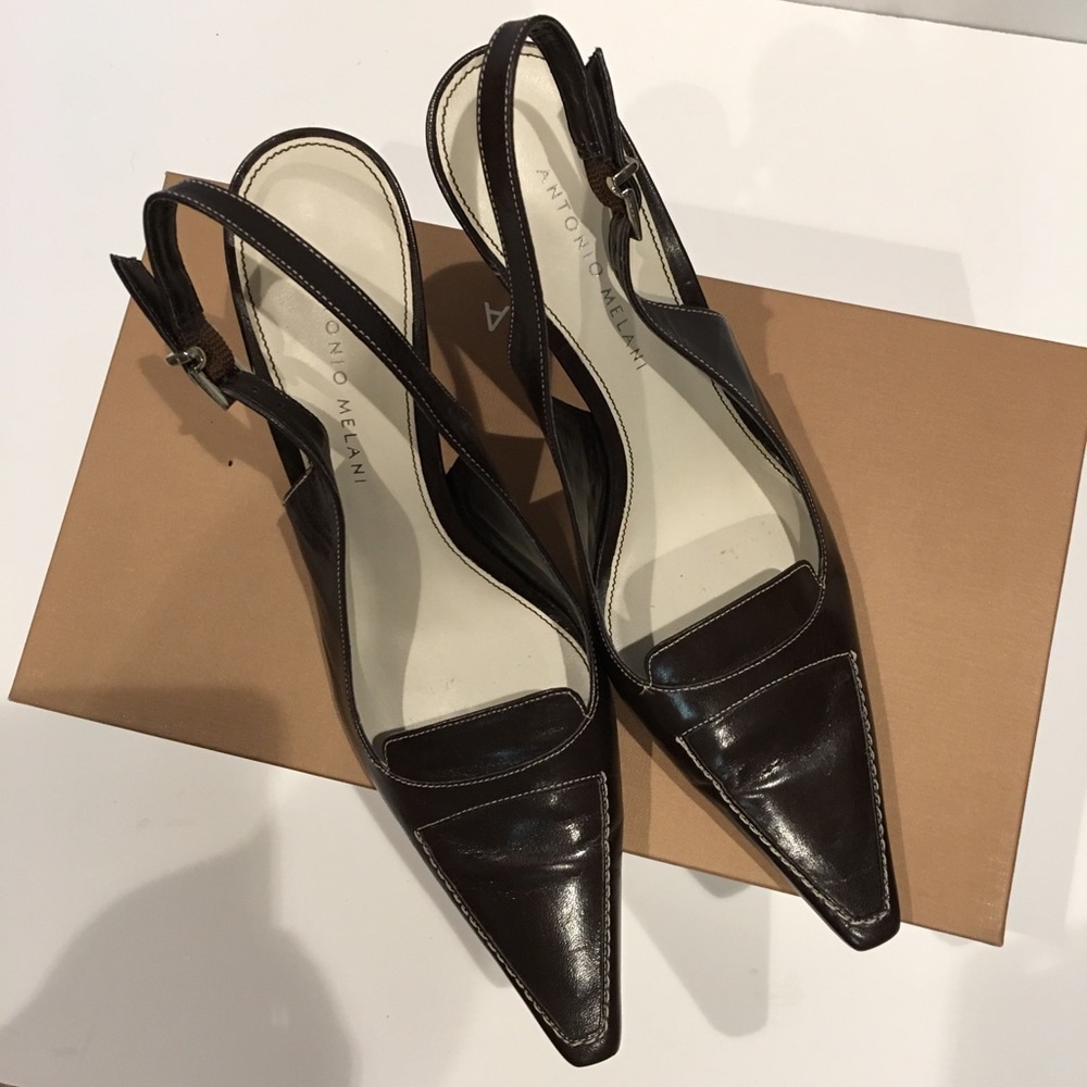 Antonio melani sling back. Size 7.5M, heels 3.5"